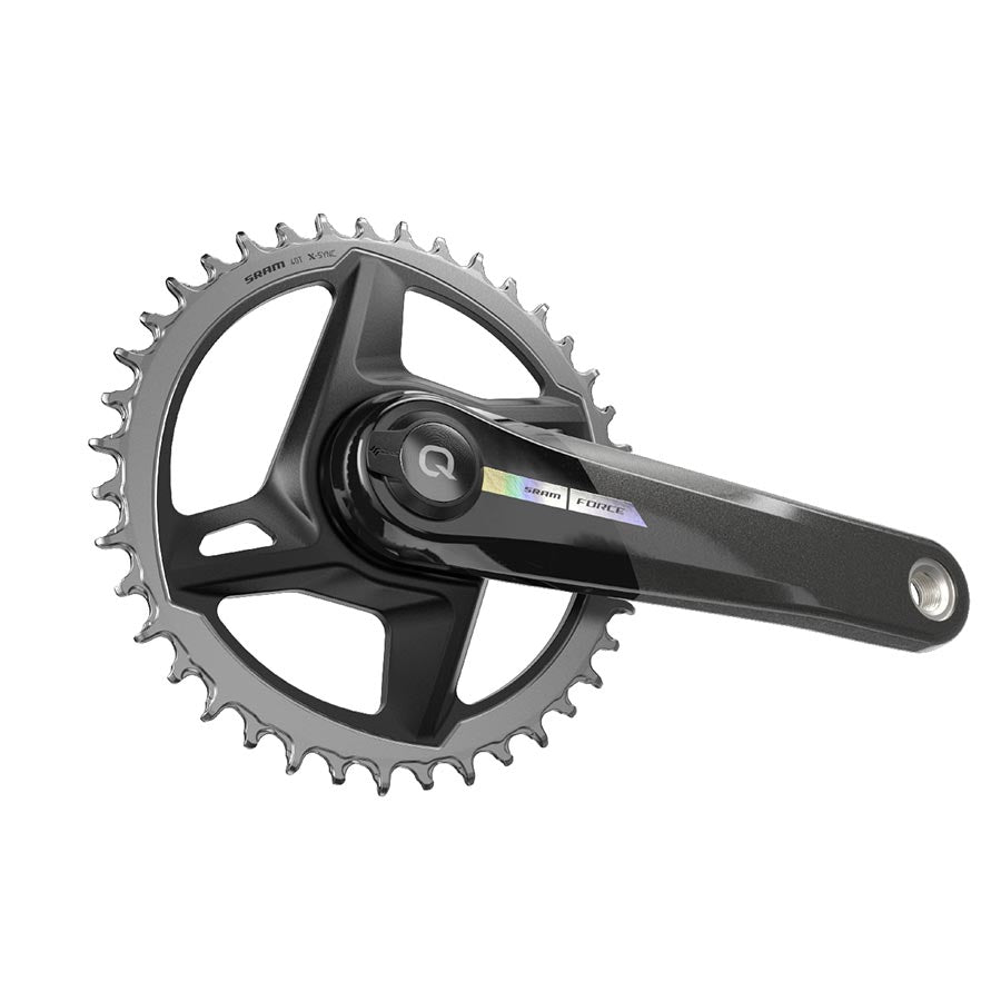 SRAM, Force D2 1x Wide, Power Meter Crankset, Speed: 12, Spindle: 28.99mm, BCD: Direct Mount, 40, DUB, 172.5mm, Black, Road Disc