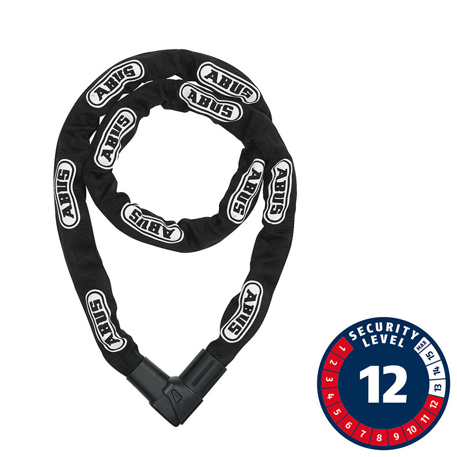 Abus, CityChain Plus 1010K, Chain Lock, Key, 9mm, 140cm, 4.6', Black