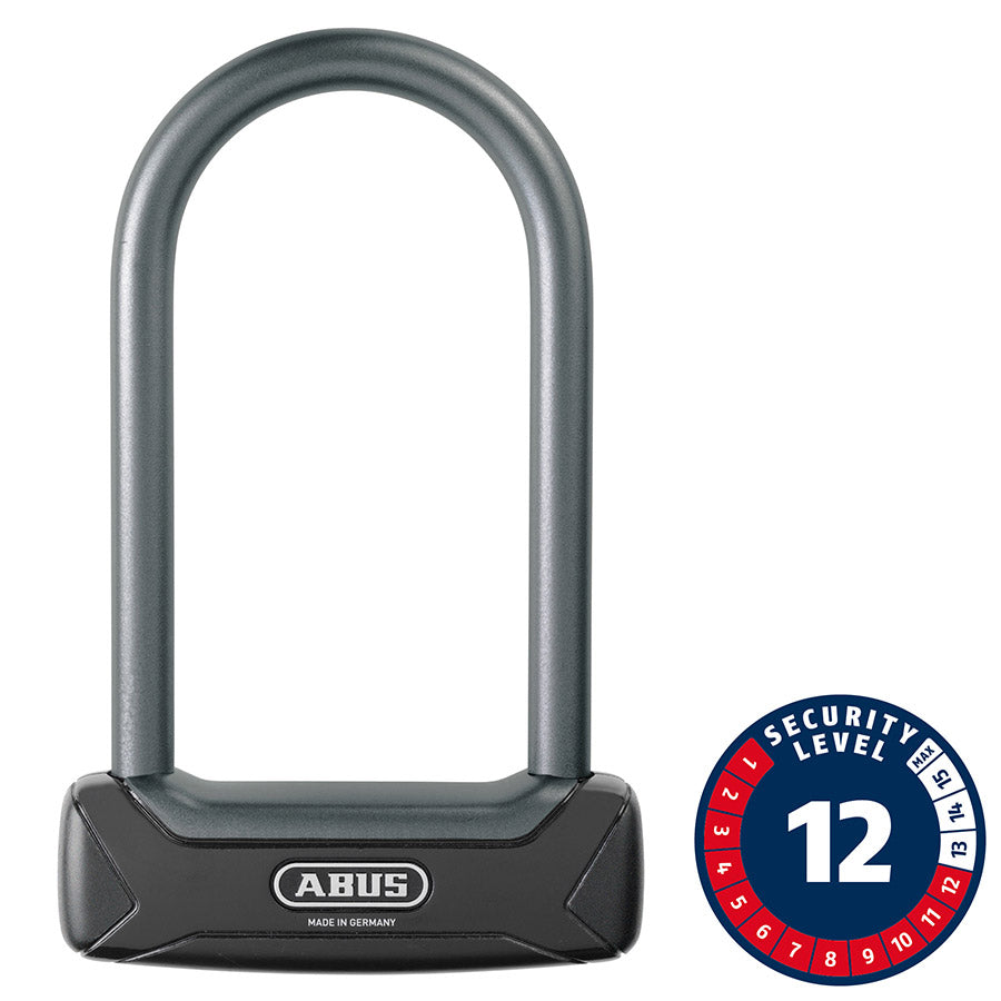 Abus, Granit Plus 640, U-Lock, Key, 12mm, 8.30cm x 15.0cm, 3.3'' x 5.9'', Red
