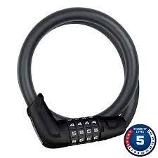 ABUS - 6415C, TRESOR CABLE , COMBO, 15MM, 85CM, BLACK