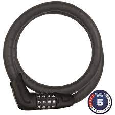 ABUS - 6615C, TRESOR CABLE , COMBO, 15MM, 85CM, BLACK