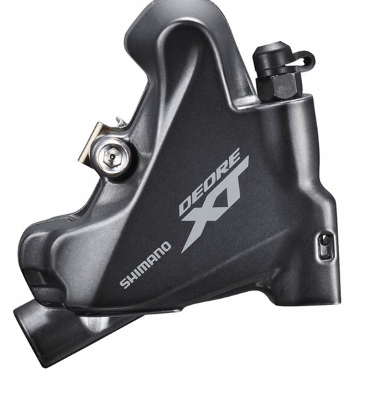 SHIMANO - HYDRAULIC DISC BRAKE, BR-M8110,DEORE XT, REAR, FLAT MOUNT, W/ FIXING BOLT FOR MOUNT THICKNESS 25MM, W/O ADAPTER, W/L04C METAL PAD (W/FIN)