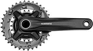 SHIMANO - FC-MT210-B2, CRANKSET, SPEED: 9, Spindle: 24mm, BCD: RIVETS, 22/36, HOLLWTECK II, 175MM, BLACK, BOOST