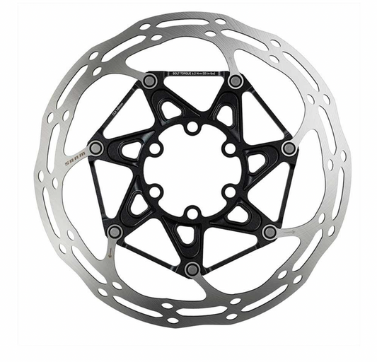 SRAM - CENTERLINE 2 PIECE ROUNDED DISC BRAKE ROTOR ISO 6Bolt, 180mm