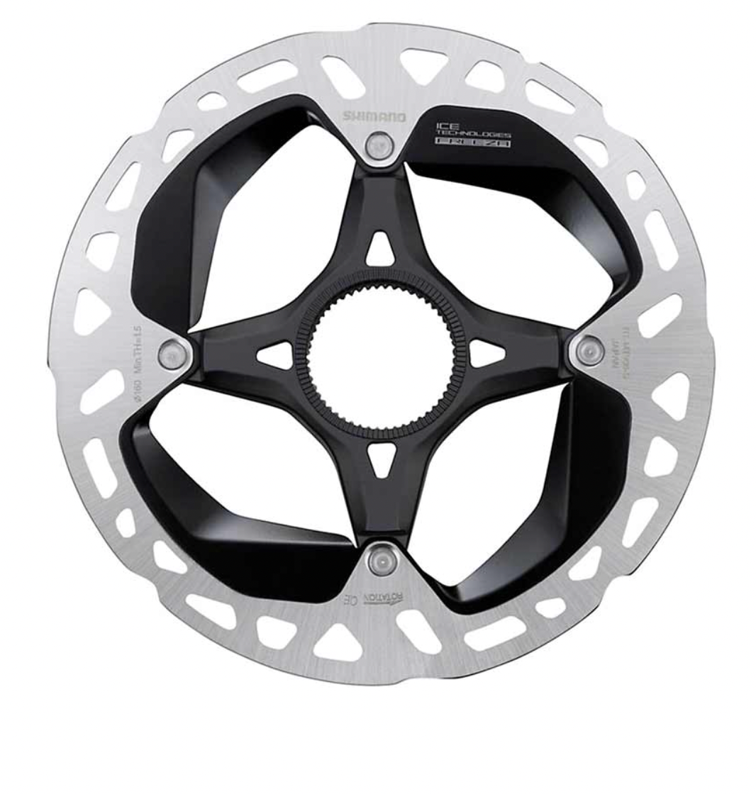 SHIMANO - ROTOR FOR DISC BRAKE, RT-MT900, S 160MM, W/LOCK RING (EXTERNAL SPLINE TYPE)