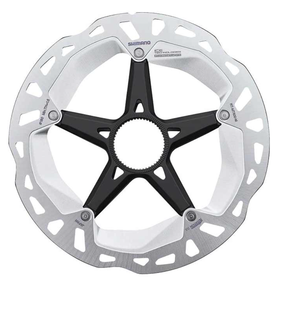 SHIMANO - ROTOR FOR DISC BRAKE, RT-MT800, M 180MM, W/LOCK RING (EXTERNAL SPLINE TYPE)