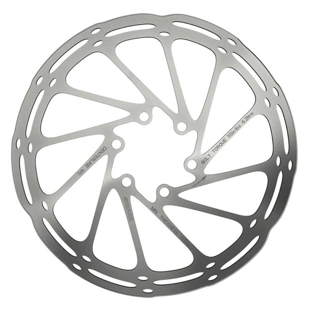 SRAM - CENTERLINE ROUNDED DISC BRAKE ROTOR ISO 6B 180MM - More Bikes Vancouver