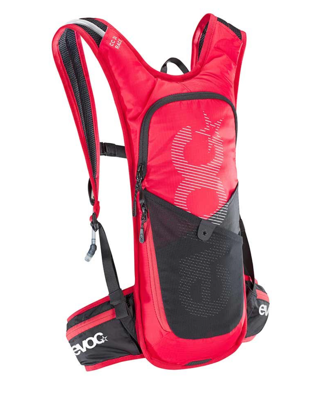 EVOC CC 3L RACE LITE PLUS BACKPACK, RED/BLACK – More Bikes