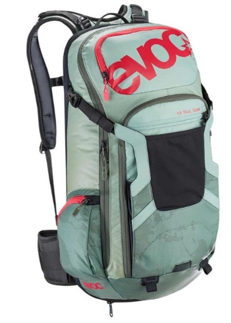 EVOC - FR TRAIL TEAM PROTECTOR, 20L, BACKPACK, LIGHT PETROL/OLIVE