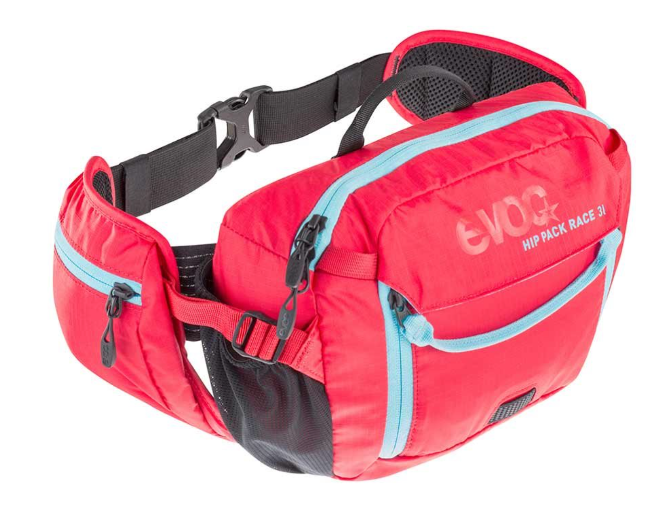 EVOC - HIP PACK RACE, HYDRATION BAG VOLUME 3L; BLADDER 1.5L RED/BLUE - More Bikes Vancouver