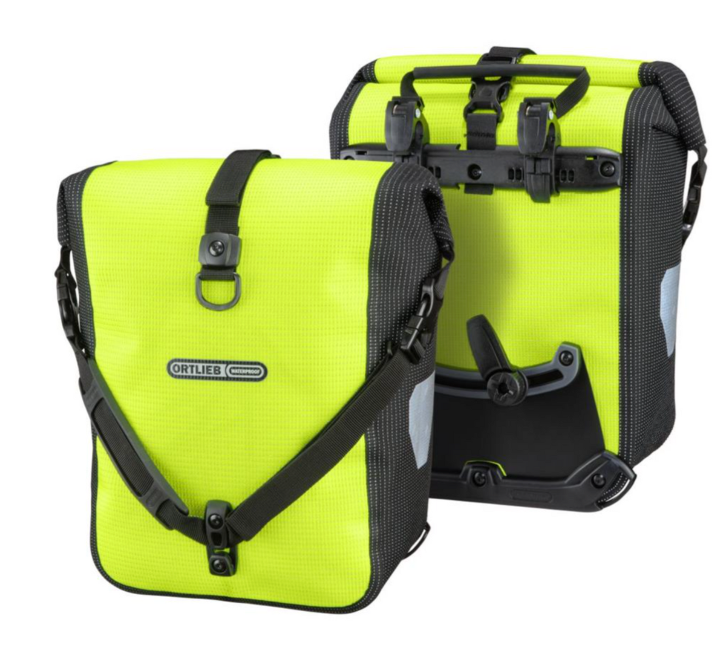 ORTLIEB - PANNIER HIGH VISIBILITY SPORT ROLLER (FRONT ROLLER) PVC FREE QL2.1 YELLOW/BLACK 25L