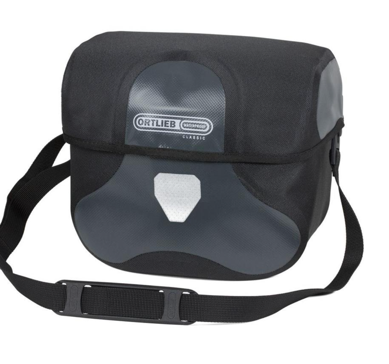 ORTLIEB - ULTIMATE SIX CLASSIC, HANDLEBAR BAG,ASPHALT/BLACK 8.5L
