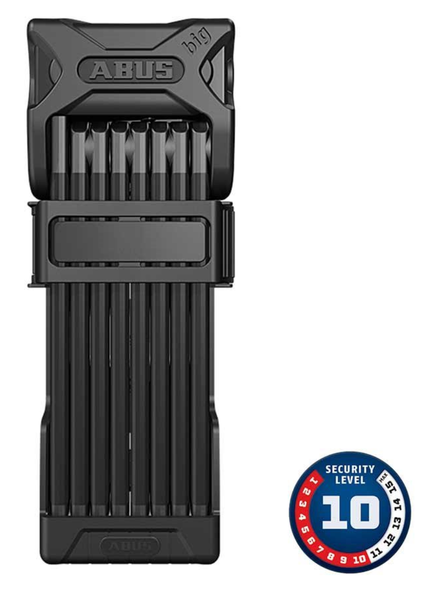 ABUS - BORDO BIG PLUS 6000 FOLDING KEY, 120CM, BLACK