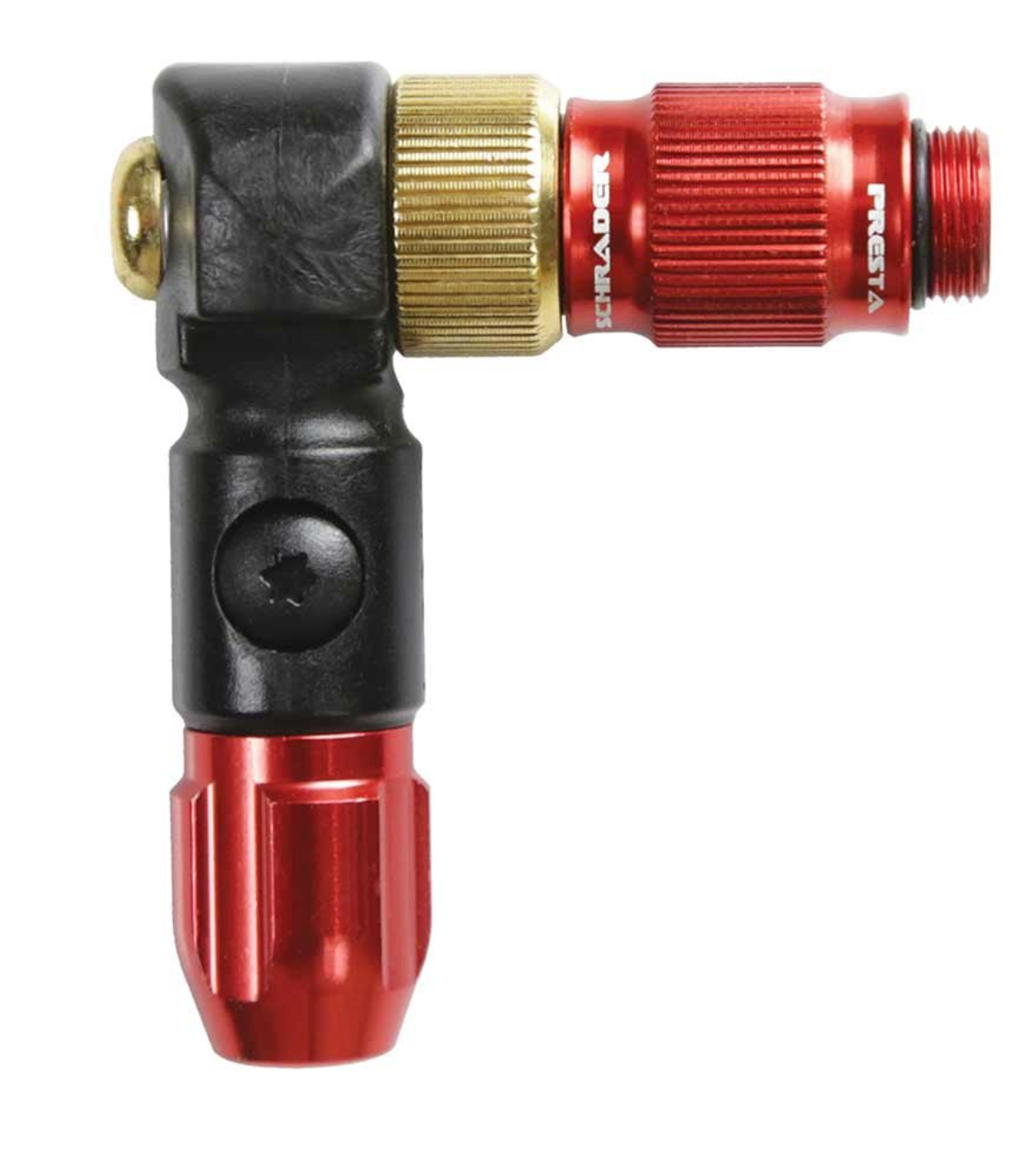 LEZYNE - FLOOR PUMP ABS-1 PRO HP HEAD, HIGH VOLUME RED