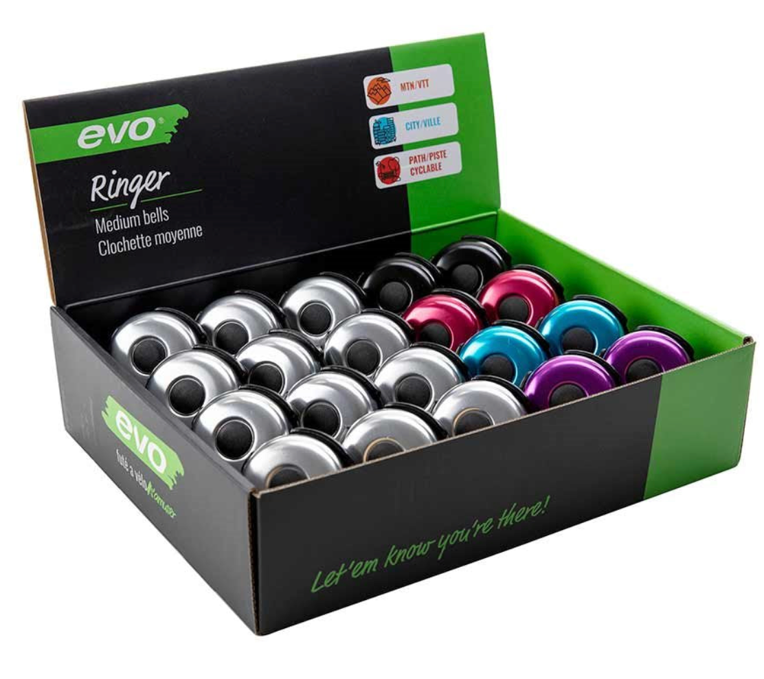 EVO - RINGER MEDIUM BELLS ASSORTED COLOURS