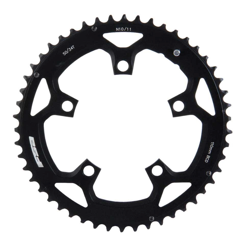 FSA - CHAINRING, PRO ROAD 50T, 10SPD, ALUMINUM, BLACK