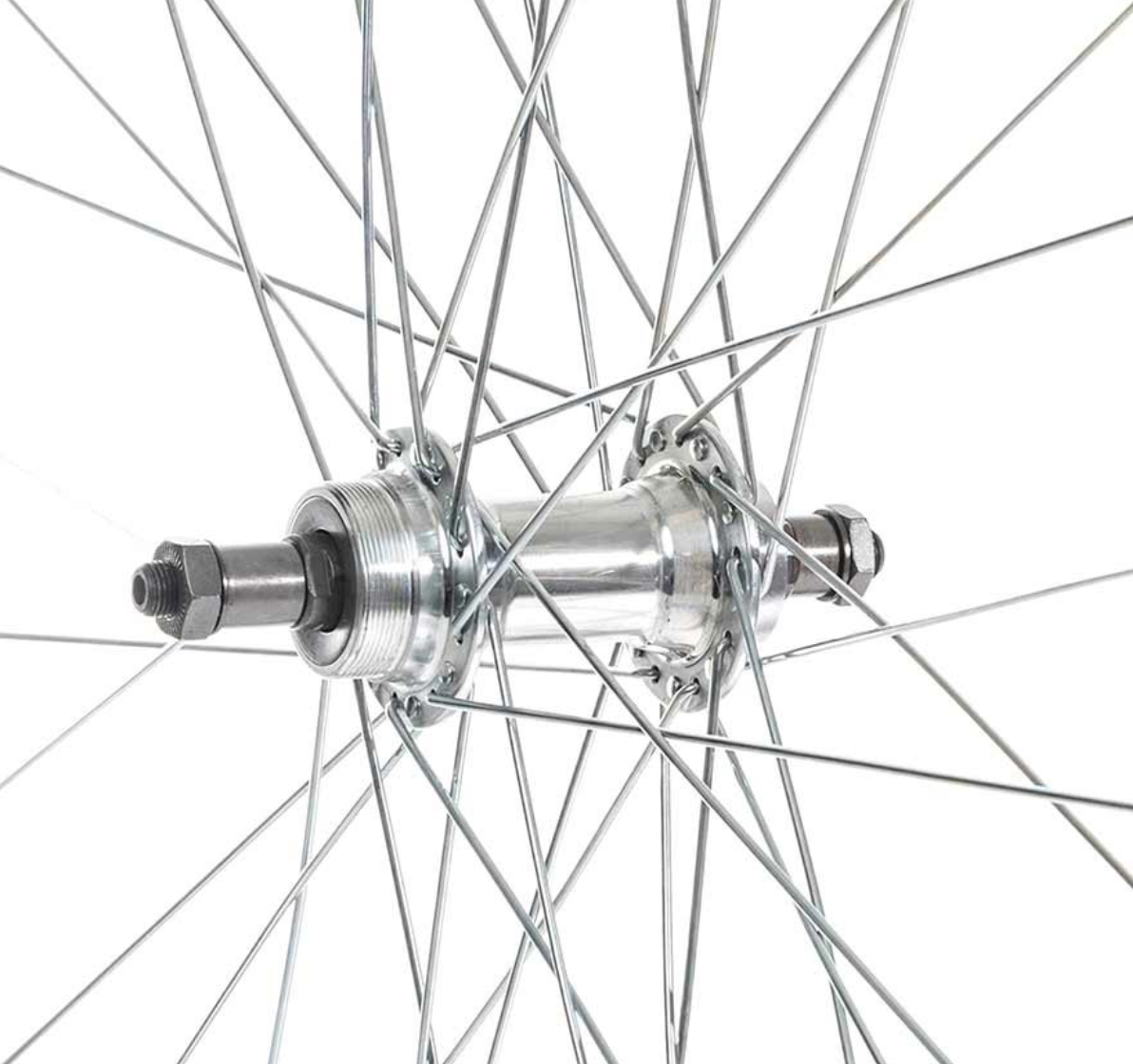 WHEEL SHOP - 27" ALEX C303 SILVER, FM31, WHEEL REAR FREEWHEEL ONLY, QR, RIM BRAKE ONLY - More Bikes Vancouver