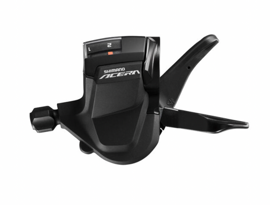 SHIMANO - ACERA SL-M3010-L, 2X9 SP, RAPIDFIRE PLUS, W/OPTICAL GEAR DISPLAY