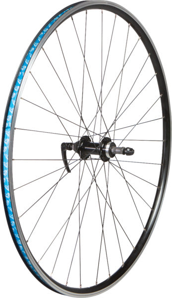 49N - REAR WHEEL 700C, BLACK, RIM BRAKE,10X130MM, 8,9,10 SP, 32H, FREEWHEEL - More Bikes Vancouver