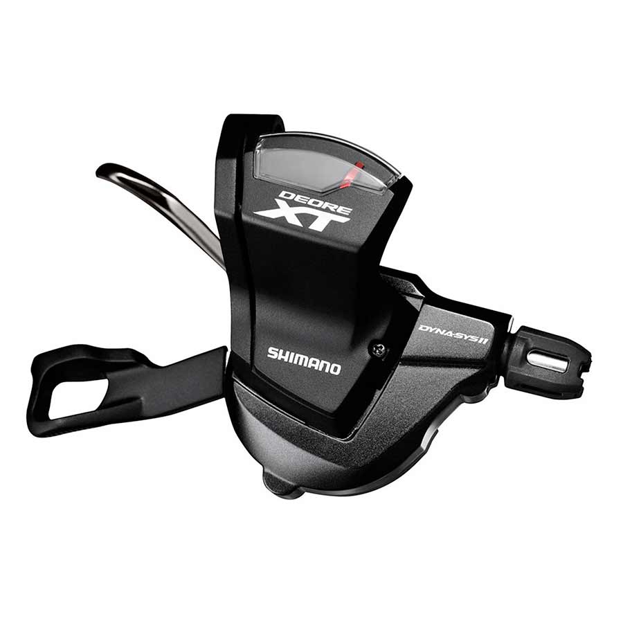 SHIMANO - SHIFT LEVER, XT SL-M8000, DEORE-XT, RIGHT:11-SPD, W/ OPTICAL GEAR DISPLAY, W/BASE CAP, BLACK