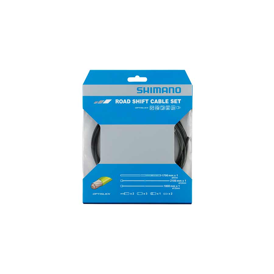 Shimano, Shift Cable and Housing Set, Optislick, Black, Shimano/SRAM, Set