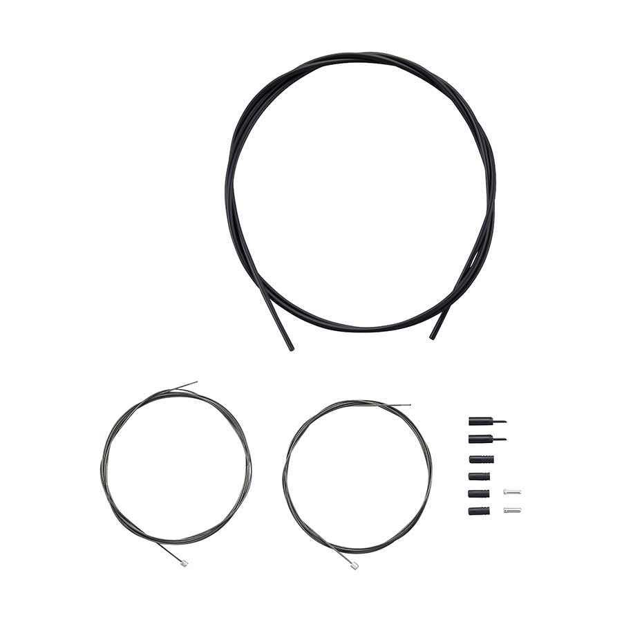 Shimano, Shift Cable and Housing Set, Optislick, Black, Shimano/SRAM, Set