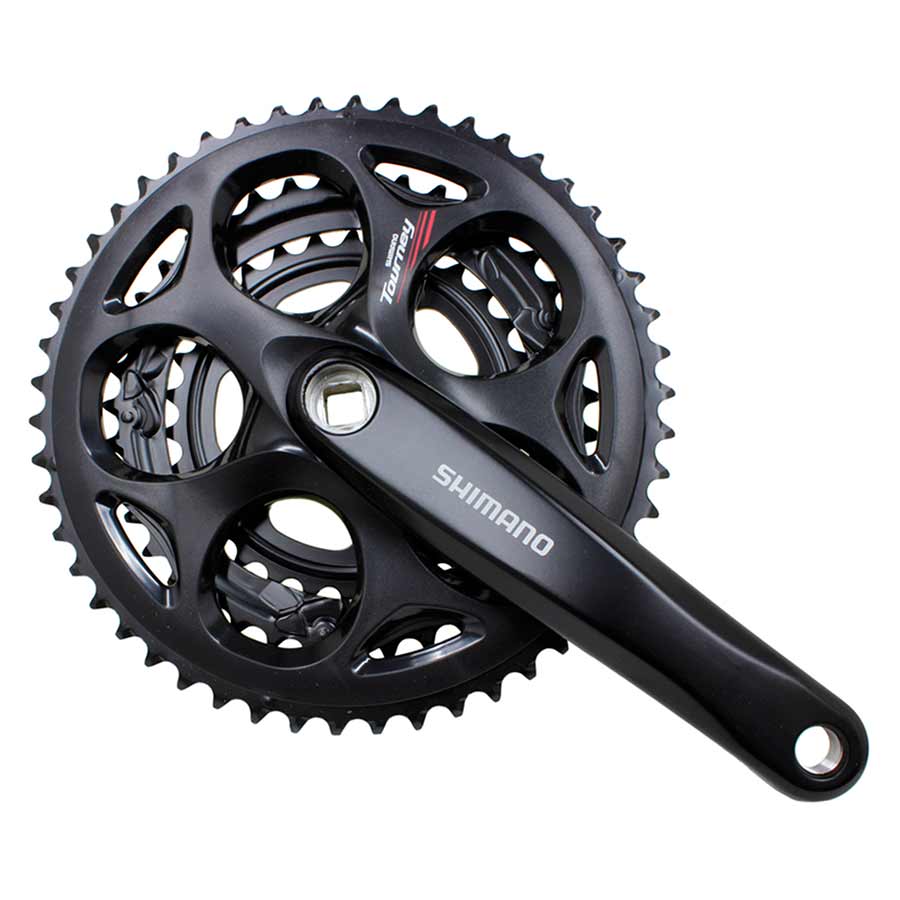 SHIMANO - FC-A073, CRANKSET, 7/8 SP., 170MM, 30/39/50T, BCD:RIVETS, SQUARE, 45MM, BLACK - More Bikes Vancouver