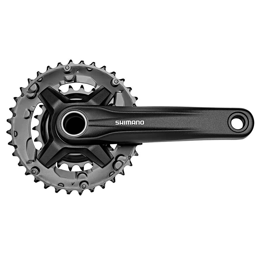 SHIMANO - FC-MT210-B2, CRANKSET, SPEED: 9, Spindle: 24mm, BCD: RIVETS, 22/36, HOLLWTECK II, 175MM, BLACK, BOOST - More Bikes Vancouver