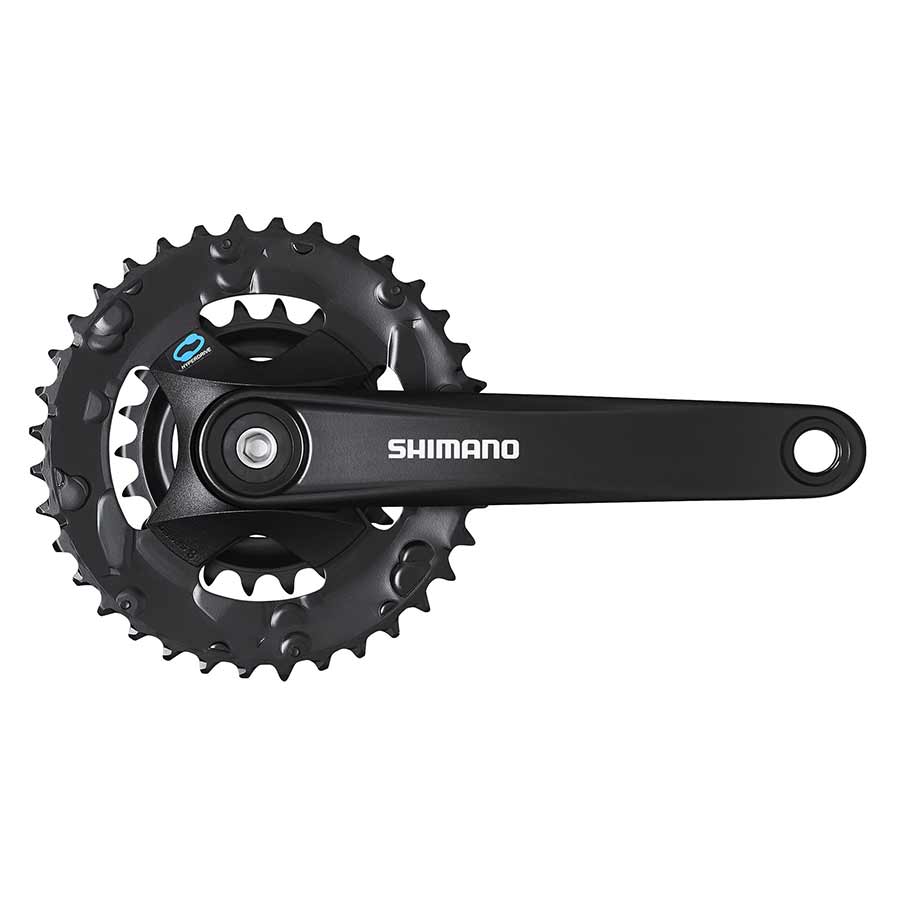 SHIMANO - FC-M315-2, CRANKSET, SPEED: 7/8, BCD: Rivets, 22/36, SQUARE, 170MM, BLACK, MTB - More Bikes Vancouver