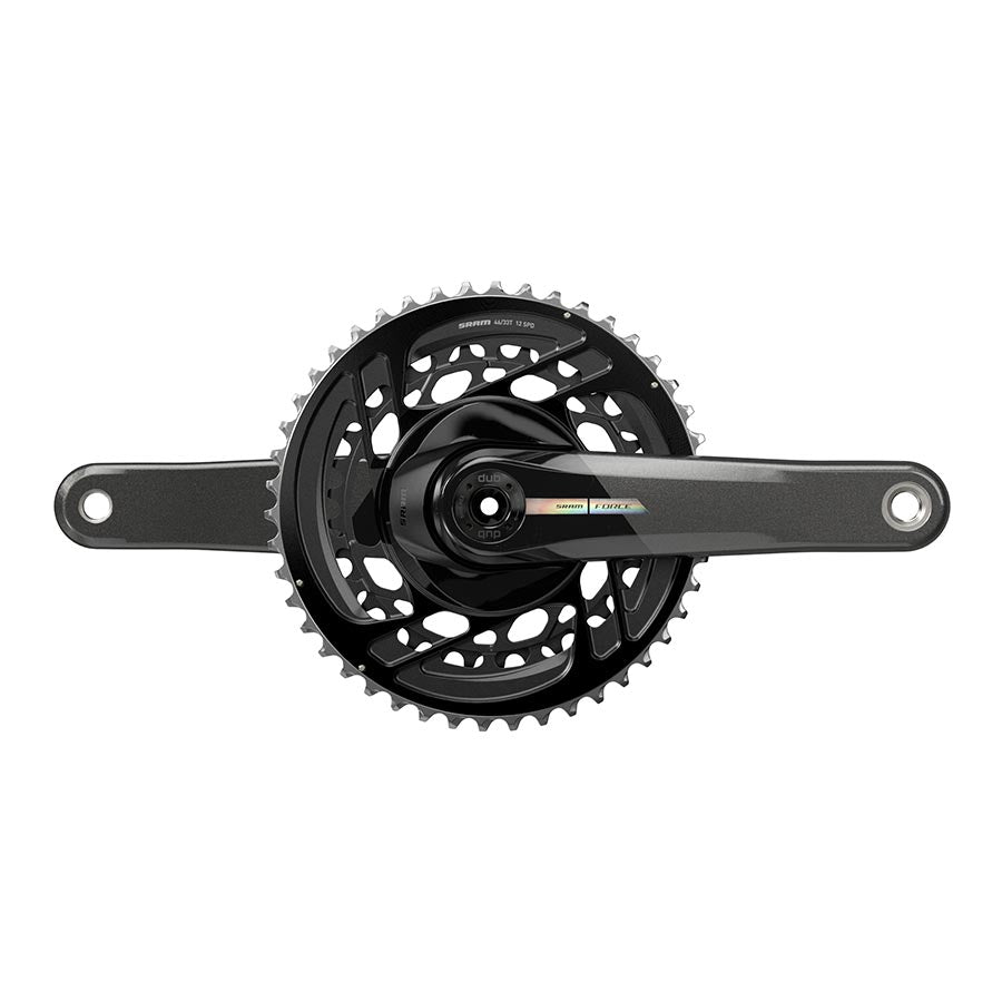 SRAM, Force D2 2x, Crankset, Speed: 12, Spindle: 28.99mm, BCD: Direct Mount, 48/35, DUB, 172.5mm, Black, Road Disc