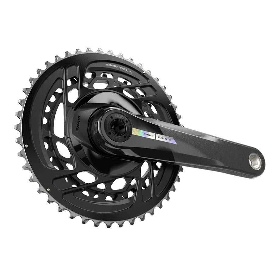 SRAM, Force D2 2x, Crankset, Speed: 12, Spindle: 28.99mm, BCD: Direct Mount, 48/35, DUB, 172.5mm, Black, Road Disc