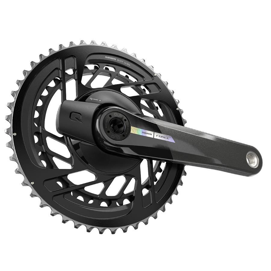 SRAM, Force D2 2x, Power Meter Crankset, Speed: 12, Spindle: 28.99mm, BCD: Direct Mount, 48/35, DUB, 172.5mm, Black, Road Disc