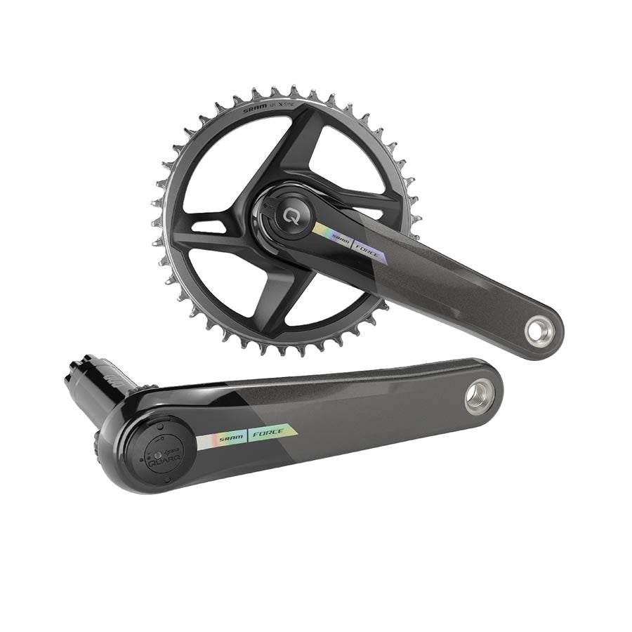 SRAM, Force D2 1x Wide, Power Meter Crankset, Speed: 12, Spindle: 28.99mm, BCD: Direct Mount, 40, DUB, 172.5mm, Black, Road Disc