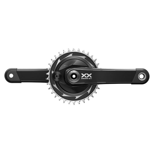 SRAM, XX SL T-Type Power Meter, Power Meter Crankset, Speed: 12, Spindle: 28.99mm, BCD: Thread Mount, 34, DUB, 175mm, Black, Boost
