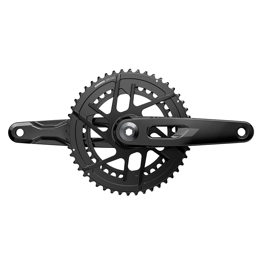 SRAM, Rival 2x E1, Crankset, Speed: 12, Spindle: 28.99mm, BCD: Direct Mount SRAM 8 Bolt, 48/35, DUB, 160mm, Black, Road