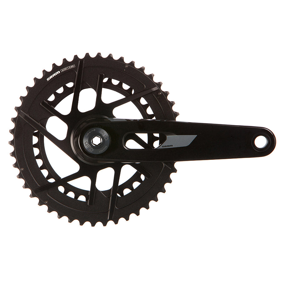 SRAM, Rival 2x Powermeter E1, Power Meter Crankset, Speed: 12, Spindle: 28.99mm, BCD: Direct Mount SRAM 8 Bolt, 48/35, DUB, 160mm, Black, Road