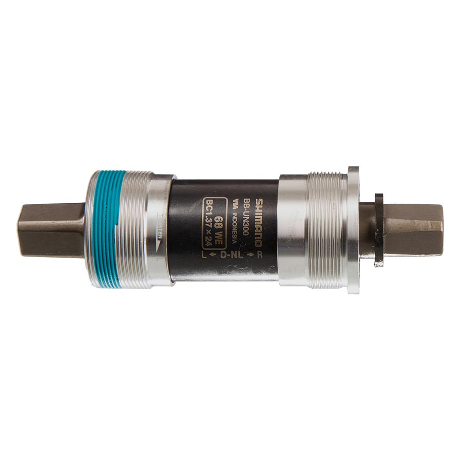 SHIMANO - BB-UN300 D-NL, Square Taper BB, British, 68mm, : 122.5mm, Silver - More Bikes Vancouver