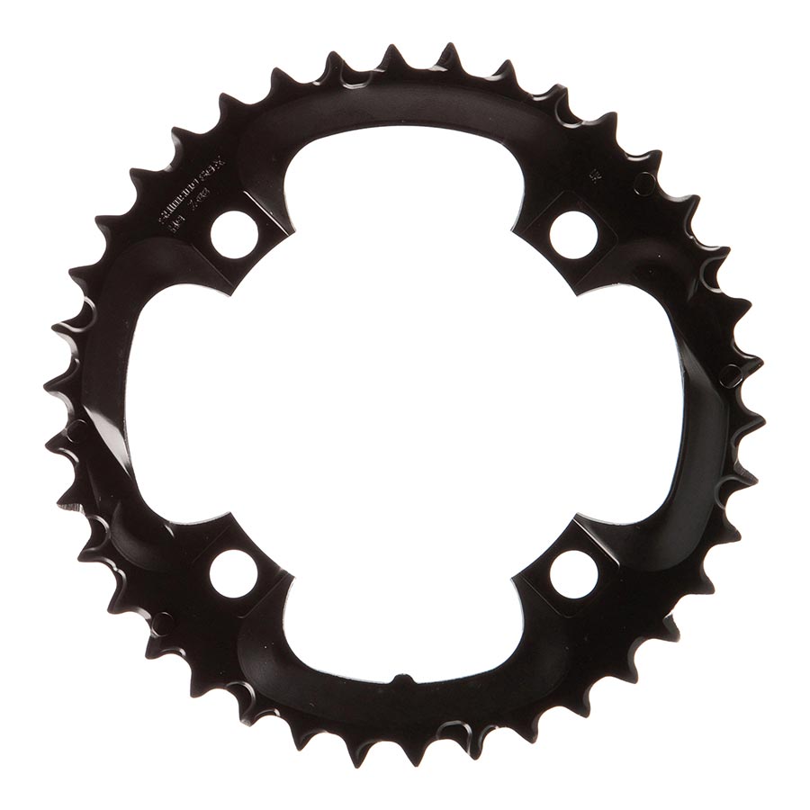 SHIMANO -  Y1KN98040, 38T, 8sp, BCD: 104mm, 4 Bolt, Acera FC-M361, Middle Chainring, For 28/38/48, Steel, Black