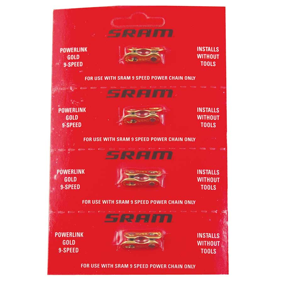 SRAM - POWERLINK, 9SP CHAIN CONNECTOR, GOLD - More Bikes Vancouver
