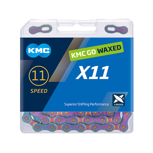KMC, X11 Wax, Chain, 11 Speed, 5.5mm, 118 Links, Aurora