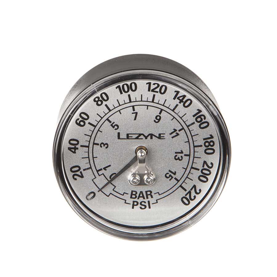 Lezyne, Floor Pumps Gauge, 3.5'', 220psi