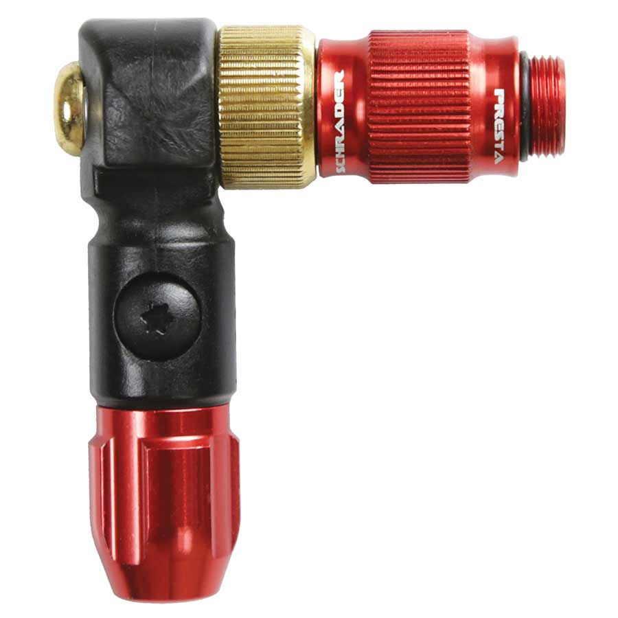LEZYNE - FLOOR PUMP ABS-1 PRO HP HEAD, HIGH VOLUME RED - More Bikes Vancouver