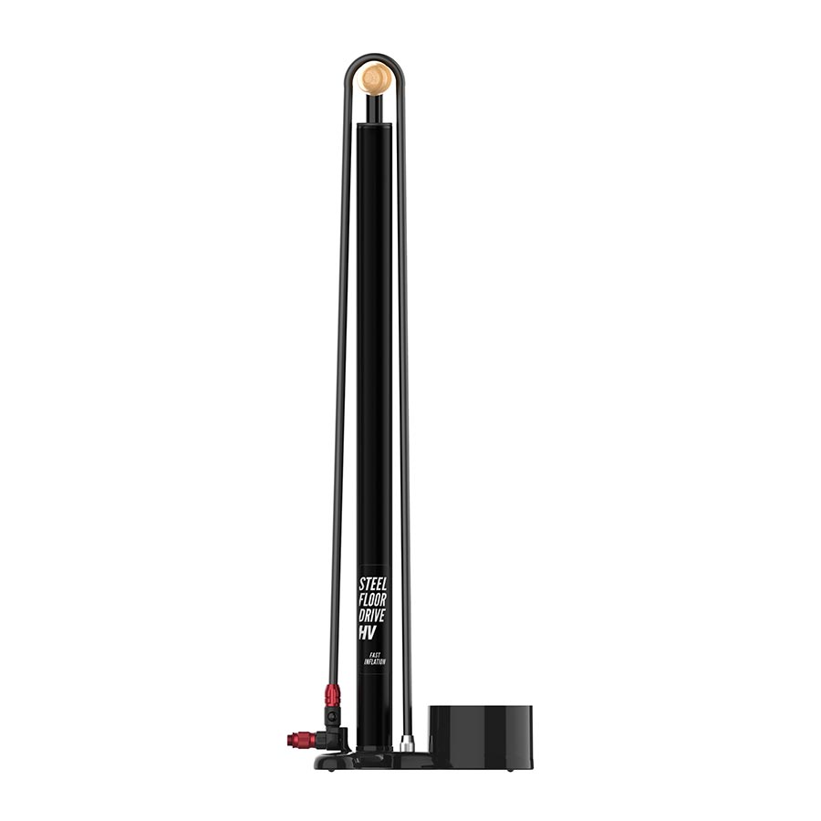 Lezyne, Steel Floor Drive HV, Floor Pump, ABS-1 Pro, Flat Black