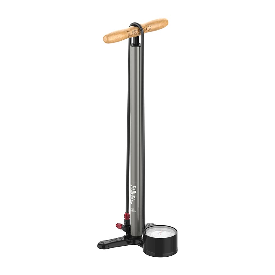 Lezyne, Steel Floor Drive HV, Floor Pump, ABS-1 Pro, Flat Black
