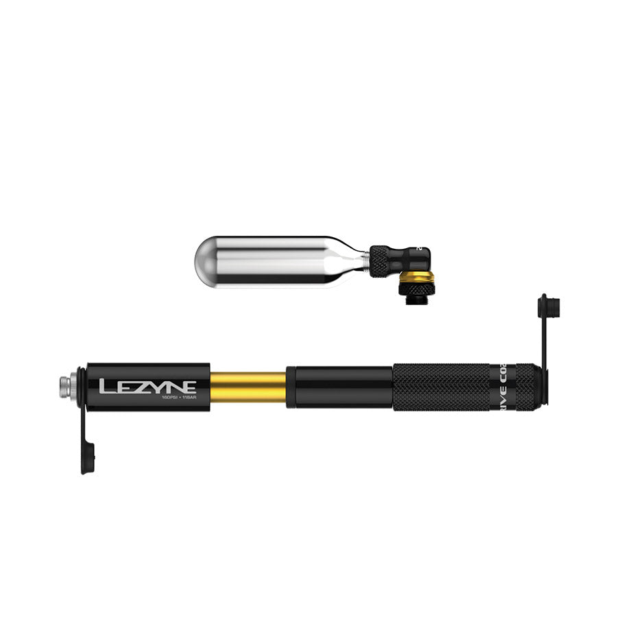Lezyne, POCKET DRIVE CO2, Pump, 170mm, 160psi, Press-fit, Black