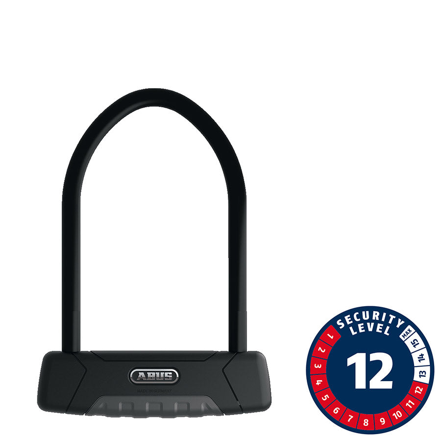 Abus, Granit Plus 470, U-Lock, Key, 12mm, 15.0cm x 30.0cm, 5.9'' x 11.8'', USH, Black