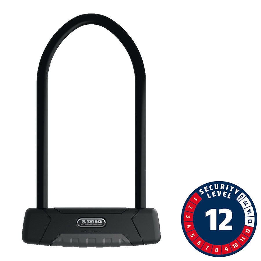 Abus, Granit Plus 470, U-Lock, Key, 12mm, 15.0cm x 30.0cm, 5.9'' x 11.8'', USH, Black