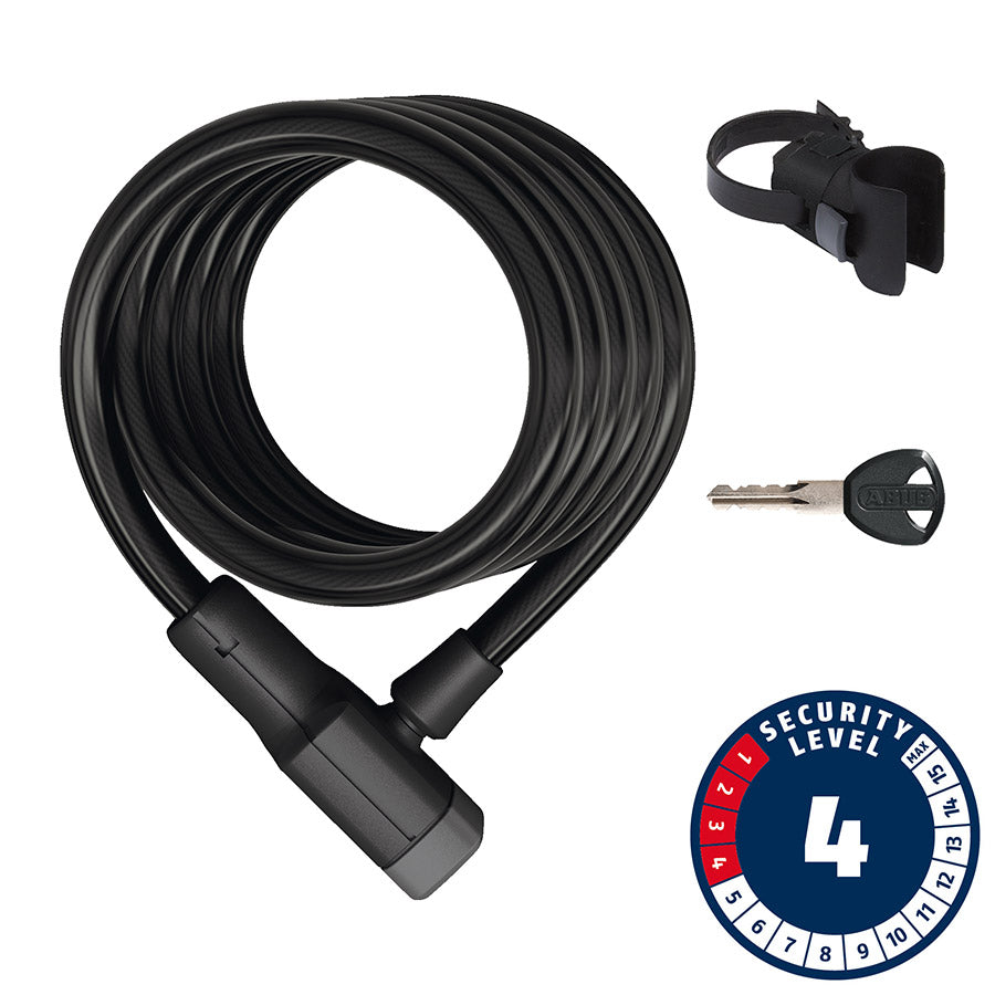ABUS - 6512K, CABLE , KEY, 12MM, 180CM, BLACK - More Bikes Vancouver