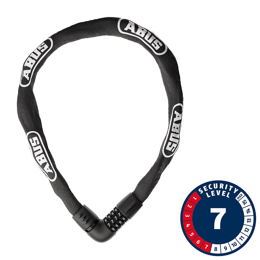 Abus, Tresor 6807C, Chain Lock, Combination, 7mm, 85cm, 2.8', Black