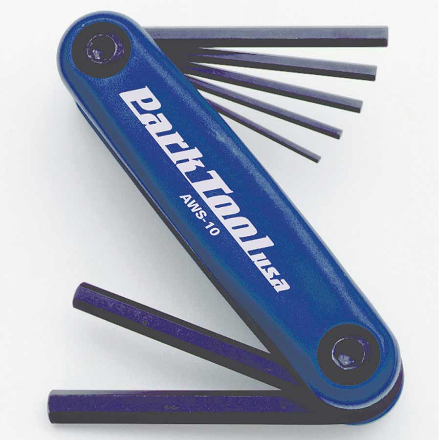 PARK TOOL - AWS-10, FOLDING HEX WRENCH SET,
